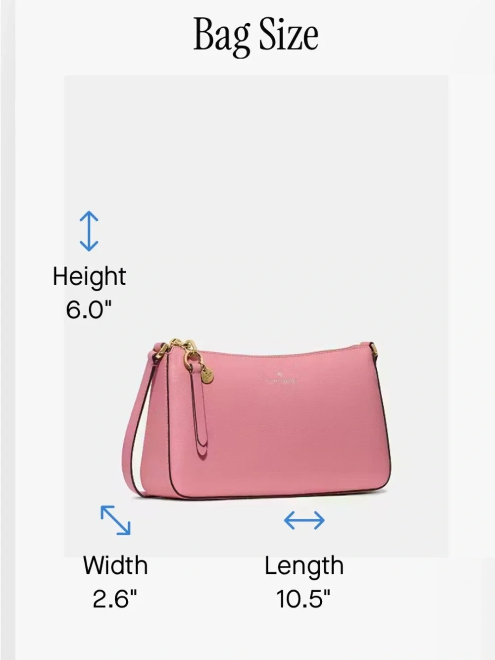 kate spade Pink Leather Crossbody with Gold Hardware